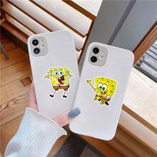 50 buah Stiker SpongeBob SquarePants, Stiker Karakter Kartun Anime SpongeBob, Patrick Star, Squidward, Eugene H. Krabs, Cocok untuk Koper, Laptop, Buku Catatan dan Buku Harian, PVC Tahan Air - MultiWarna - View 4