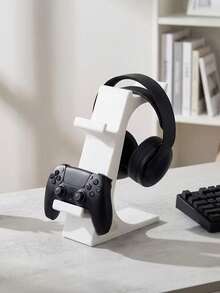 Dudukan Pengontrol Game & Headset Cetak 3D dengan Sikat Pembersih, Dudukan Headphone & Pengontrol Desktop Universal 2-in-1, Kompatibel dengan Series X/S, Pengatur Penyimpanan Hemat Ruang, Hadiah untuk Pacar/Suami Gamer, Cocok untuk Kamar Tidur, Ruang Bermain Game, Kantor - MultiWarna - View 8