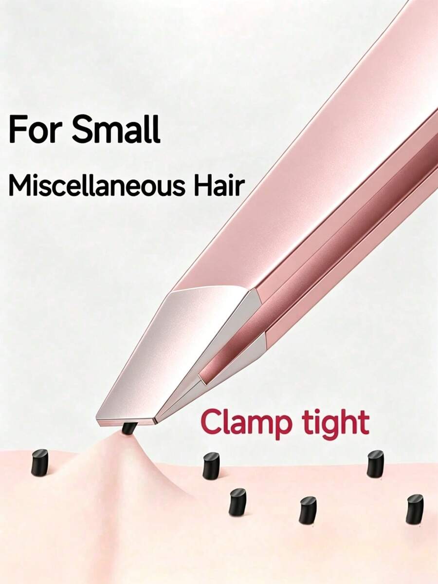 High Precision Eyebrow Tweezers, Eyebrow Trimming Tweezers, Suitable For Fine Hair And Beard, Ultra-Thin Flat Head Trimming Tool, Suitable For Home And Salon Use - A - View 1