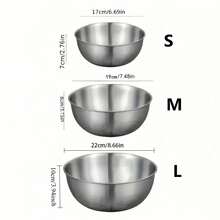 1/3pcs Stainless Steel Mixing Bowls, Durable Multi-Functional Kitchen Bowls For Cooking, Baking, Food Preparation, Christmas, Halloween, Easter, Thanksgiving, Best Choice For Christmas, Perfect Choice For Thanksgiving - Multicolor - View 9