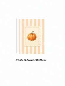 1pc Frameless Striped Pumpkin Fall Kitchen Bar Cart Wall Art Dorm Gift - Multi-color - View 12