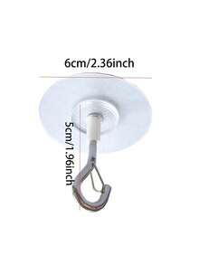 3/5/7/1pc Self-Adhesive Ceiling Hooks, Heavy-Duty Windproof Screw-Style Hanging Hooks, Reusable Wall & Ceiling Mount Bracket, For Outdoor Garden Flower Pot, Home Hanging Decoration, Perfect For Plants, Lights, Graduation, Mom Gift - Multicolor - View 9