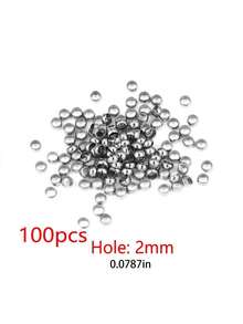 100個 304不鏽鋼 1.5mm鍍金圓管壓珠 DIY珠寶吊墜製作用 - 串珠 - 查看 12