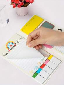 2 PCS Teacher Gift Set Glitter Pencil Pen Sticky Note Set Teacher'S Day Sticky Note Combination Gift, 330 Sheets Of 11 Different Shaped - Multicolor - View 11