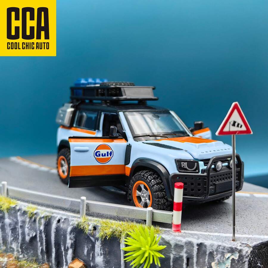 C C A Model Mobil Land Rover Defender Modifikasi Skala 1:43, Bodi Paduan Logam, Dua Pintu Samping Dapat Dibuka, Penggerak Tarik Mundur, Mobil Modifikasi DIY dengan Aksesoris, Mainan Anak Laki-laki dan Perempuan untuk Koordinasi Tangan dan Kemampuan Kognitif, Hadiah Halloween, Natal, Ulang Tahun - MultiWarna - View 1