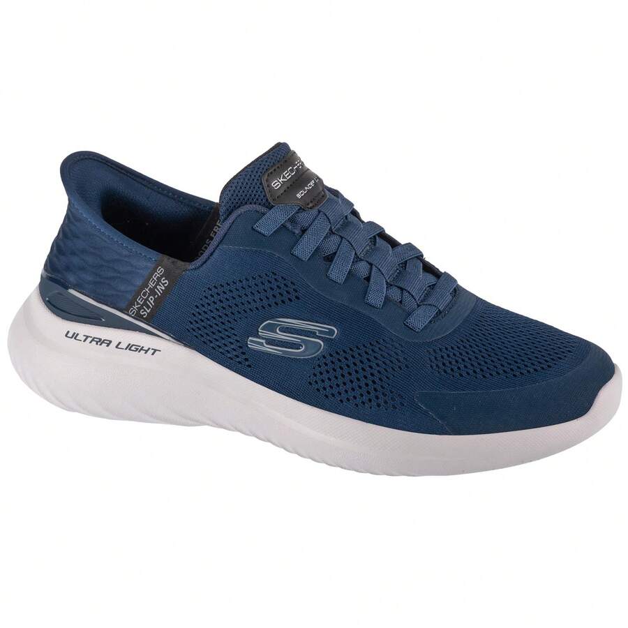 Skechers سكيتشرز Slip-Ins: Bounder 2.0 - Emerged - أحذية رياضية رجالية باللون الكحلي - أزرق غامق - مشاهدة 1