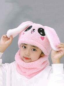 Children's Hat, Autumn And Winter Style, Unisex, Ear-Covering Hat And Scarf In One, Super Cute, Baby Ear-Covering Windproof Cotton Hat. - Multicolor - View 16