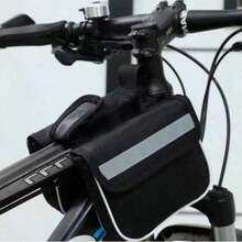 Front Bike Rack Bag, Mountain Bike Handlebar Bag, Waterproof Phone Bag, Bicycle Accessories - Multicolor - View 5