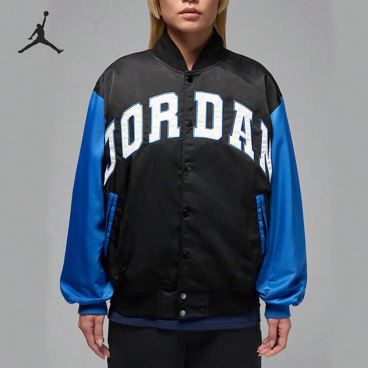 Nike/JORDAN 男款正版運動拼接梭織學院風夾克 HV0100-010 - HV0100-010 - 查看 13