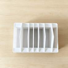1pc Multi-Compartment Pliers Storage Rack, Desktop Hand Tool Tray, Garage Drawer Electrician Jewelry Hardware Organizer, Non-Slip Workbench Needle Nose Pliers Diagonal Pliers Holder - White - View 4