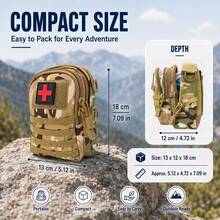 Premium First Aid Kit, Suitable For Outdoor Hiking And Camping. A Thoughtful Gift For Friends. - Black - View 9
