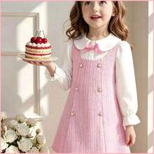 Young Girls Dresses - Pink - View 2
