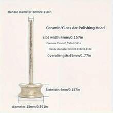 3pcs 5/6/8mm Diamond Grinding Heads, Used For Polishing, Chamfering And Rounding Artificial Jade Surfaces, Suitable For Glass Edges. - 5/6/8mm (3-pack) - View 7