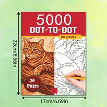 1PC,DOT TO DOT Digital Connected Drawing Book, 20+Sheets, Over 5000 Points Can Be Connected, A Fun, Relaxing Activity For All Ages) (Dot-To-Dot Puzzle Collection) - Single Piece - View 7