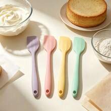 Raspador de silicona de una pieza suave para el hogar, raspador de limpieza multifunción, raspador de grasa de cocina, herramienta de limpieza de tabla de cortar, utensilio de cocina para hornear, color aleatorio - A - Ver 14
