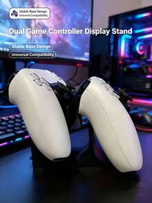 2‑In‑1 Game Controller & Headphone Desktop Storage Rack, Universal Gamepad Holder, Desktop Game Accessories Organizer - Multicolor - View 4