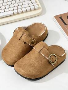 HAHABOBO Solid Color Kids Slippers, Unisex, Lightweight & Versatile, Suitable For Indoor, Outdoor And Beach, All Seasons Including Summer And Autumn - Brown - View 3