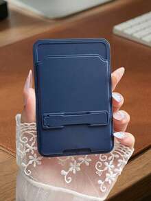 1 Peça Porta-Cartão Universal para Celular com Textura de Couro Ultrafino, Multifuncional, Clipe Adesivo Traseiro e Slot para Cartão de Acesso - Multicolorido - Visão 17
