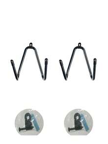 1pc Multi-Functional Wall-Mounted Storage Rack With Adjustable Hooks, Suitable For Storing Skateboards, Guitars, Longboards And Snowboards, Easy To Install And Use, Ideal For Autumn/Winter Item Storage - Multicolor - View 8