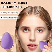 33 Pcs/1 PC Total Makeup Tool Kit, Including 18 Pcs Purple Rose‑Gold Three‑Color Makeup Brushes And 15 Pcs Makeup Accessories. Matte Frosted Handle Brings Smooth Touching Feeling, Offers Stable Grip To Prevent Slipping During Daily Makeup Operations - Multicolor - View 5