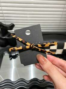 1 Set/2pcs Bow Hair Clips Women Korean Style Side Fringe Bangs Clips Elegant Alligator Hair Clips - Multicolor - View 6