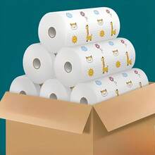 Washable Kitchen Cleaning Cloth, Soft Cleaning Cloth, One-Wipe Clean, Durable Roll Cleaning Cloth, Suitable For Kitchen, Car, Living Room, Bathroom, Bedroom, Essential Kitchen Cleaning Tool, Beautiful Kitchenware, Washable Fabric Cleaning Cloth - Disposable Facial Tissues - View 2