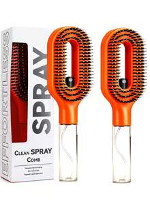 2-In-1 Spray Hair Comb, With Directional Liquid Spray Styling Comb, Can Moisturize Hair And Eliminate Static Electricity, No Spray Bottle Needed, Perfect Hair Care Gift - Multicolor - View 22
