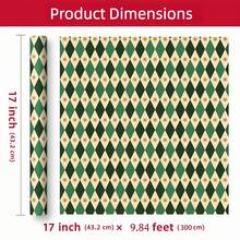 3/2/1 Roll Of Vintage Geometric Gift Wrapping Paper ; This Paper Is Perfect For Holiday Gift Wrapping, Children's Birthdays, Vintage-Themed Parties, Christmas Gift Wrapping,Circus-Themed Celebrations, And British-Style Gifting. - B - View 8