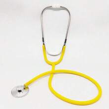 1 Yellow Stethoscope Prop, Adjustable Hardness, Durable, Doctor Role-Play, Birthday, Halloween, Christmas Gift, Family Game Prop - Multicolor - View 7