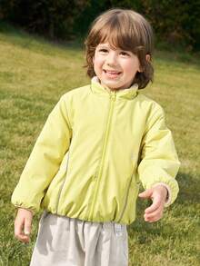 Balabala Reversible Kids Coat Versatile Double‑Sided Autumn Outer Top For Baby Boys & Girls - Yellow Green - View 4