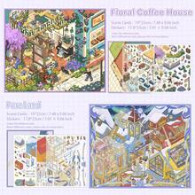 HEYBAO Fantasy Mini World 3D Scene Sticker DIY Craft Set, Dreamy Life Sticker Book Gift Collection - Multicolor - View 20