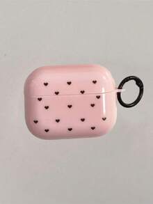 Ins韓系小愛心波點藍牙耳機保護殼，粉色小愛心保護殼適用於AirPods 4保護殼， Pro 2 Apple 3新款保護殼，送給朋友的禮物 - 黑色小愛心波點 - 查看 13