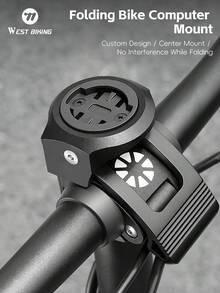WEST BIKING Special Bike Computer Mount For Folding Bikes Durable Aluminum Alloy Easy To Install Bicycle Riding Accessories - Multicolor - View 1