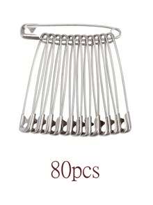 50/80 Pcs Fastener Pins, Durable, Sewing Craft Pins, Thickened Metal Pin, Old-Fashioned Pin, Butterfly Pin - Multicolor - View 11