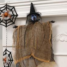 3pcs Halloween Party Decorations Hanging Ornaments, Halloween Scary Witch Hanging Ghost Decor, Haunted House Party Props Hanging Decorations - Multicolor - View 3
