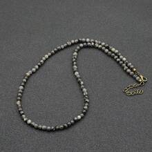 diffone Minimalist 4mm Natural Stone Necklace Men's 18-Inch Neck Chain Beach Surf Necklace Gift - 4mm Natural Stone Bead Necklace - View 15