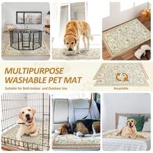1pc Washable Dog Pee Pad, Reusable Puppy Pee Pad,Fashionable Non-Slip Leak-Proof, Suitable For DogCrate And Floor Reusable Pet Pee Pad - 50*80cm - View 12