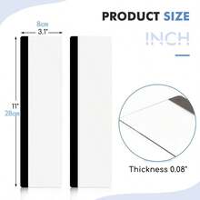 1pc/2pcs/3pcs Computer Monitor Memo Board, Monitor Sticky Note Holder, Right Side Monitor Memo Board, Computer Monitor Adhesive Memo Clip, Office Desk Enhanced Equipment Message Memo Board - Acrylic Memo Board - View 7