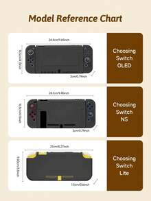 Ayotu 適用於 Switch/Switch OLED/Switch Lite 極簡蝴蝶結與波點圖案遊戲主機外殼及配件,套裝包含保護殼、收納袋、底座外殼、控制器保護套及多款配件可供選擇,返校禮物/生日禮物/週年禮物 - 查看 12