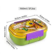 1 buah/Set Kotak Bekal Plastik Lucu dengan Peralatan Makan, Kotak Bento Anti Bocor yang Dapat Digunakan Kembali, Wadah Bekal Portabel, Wadah Penyimpanan Makanan Salad Buah, Aman untuk Kulkas & Microwave, Cocok untuk Pelajar dan Dewasa di Sekolah, Kantor, Piknik, Kembali ke Sekolah - MultiWarna - View 17