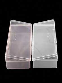 1pc Double Layer Nail Art Tool Storage Box, Large Capacity, Can Store Nail Polish, Glue And Nail Files - White - View 5