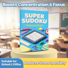 Super Sudoku Logic Puzzle Notebooks, Brain Training Number Game Activity For Focus And Concentration, Desk Supplies Theme, Beginner Intermediate Advanced Challenge Levels - Difficulty Level - View 6