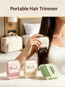Portable Hair Split End Trimmer, 3‑In‑1 Bangs Styling Comb, Multifunctional Hair Trimming Tool For Home Hair Care - Multicolor - View 4