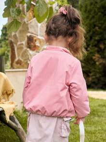 Balabala Reversible Young Girl Coat Versatile Double‑Sided Autumn Outer Top For Baby Boys & Girls - Red Hue - View 5