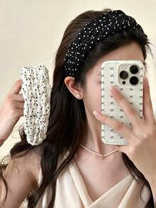 1pc Women's New Chinese Style Embroidered Flower Hairband, Retro Style Wide Headband, Summer Tiaras Valentine's Day,Hairband,Hair Hoop,Hair Accessories Beauty Home Bedroom Decor - Multicolor - View 16