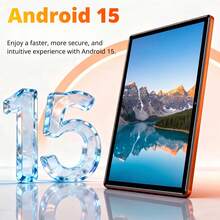 Qetupa 10.1" Android 15 Tablet, Octa-Core 2.0GHz, 4GB RAM 64GB/128GB ROM, 1280*800 HD IPS Touch Screen, BT5.2, WiFi5, GPS, 5MP Front 13MP Rear Camera, 6000mAh Battery, No SIM Card Support(No Adapter) - Red - View 2