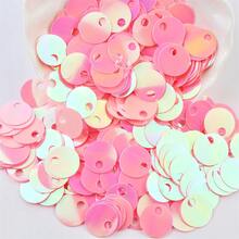15mm Big Hole Flat Round Sequin Paillettes Large Hole 4mm PVC Loose Sequins And Spangles For Embroidery Applique Knitting Arts Crafts And Embellishment 210pcs/Bag 20g - 20 Grams - View 24