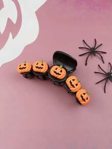 1pc Halloween Pumpkin Bat Hair Clip, Back Of Head Hair Clip, Ghost Festival Holiday Costume Fun Headpiece - Multicolor - View 11