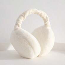 3Pcs Fuzzy Faux Fur Winter Hat Earmuffs Fingerless Gloves Set,Windproof Soft Stretchy Warm Accessory For Women Girls,Y2K Style For Christmas New Year - Multicolor - View 3