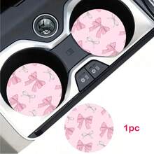 1pc/2pcs Chrysanthemum Print Car Coasters - Sweet & Cool Bow Foundation - View 16